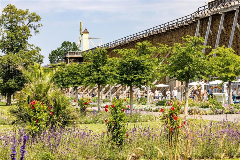 Die Landesgartenschau in Bad Dürrenberg haben jetzt schon mehr Menschen besucht als erwartet. Sie läuft noch bis zum 13. Oktober. (Archivbild)Frank Hammerschmidt/dpa
