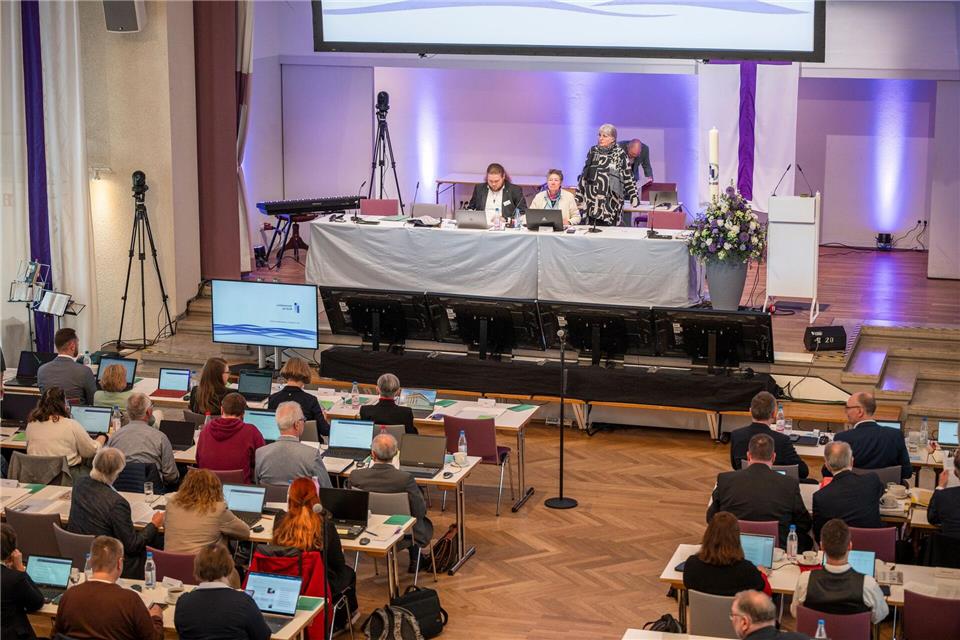 Die Landessynode tagt derzeit in Bayreuth.Daniel Vogl/dpa