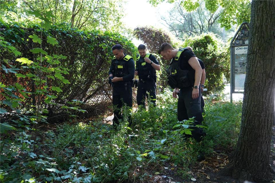 Die Leiche einer mutmaßlich getöteten Frau lag im Berliner Volkspark Humboldthain. Manuel Genolet/dpa