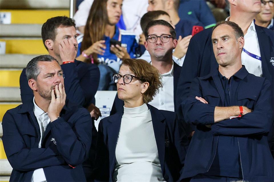 Die Leipziger Entscheider: Sportchef Marcel Schäfer (l), CEO Tatjana Haenni und Aufsichtsratschef Oliver Mintzlaff.Jan Woitas/dpa