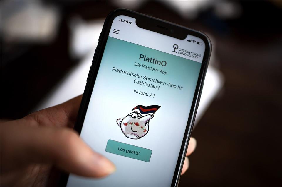 Die Lern-App für Plattdeutsch „PlattinO“ wurde schon mehr als 125.000 Mal heruntergeladen. (Archivbild)Sina Schuldt/dpa