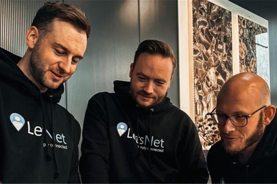 Die „LetsNet“-Gründer sind Michael Suer (v.l.), Christian Prieß und Peter Risthaus.