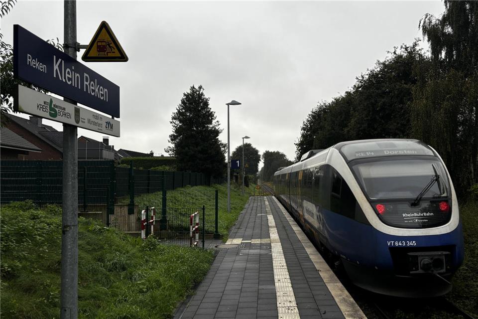 Die Linie RE 14 der Rhein-Ruhr-Bahn (hier in Klein Reken) droht bei wärmeren Tagen auszufallen.
