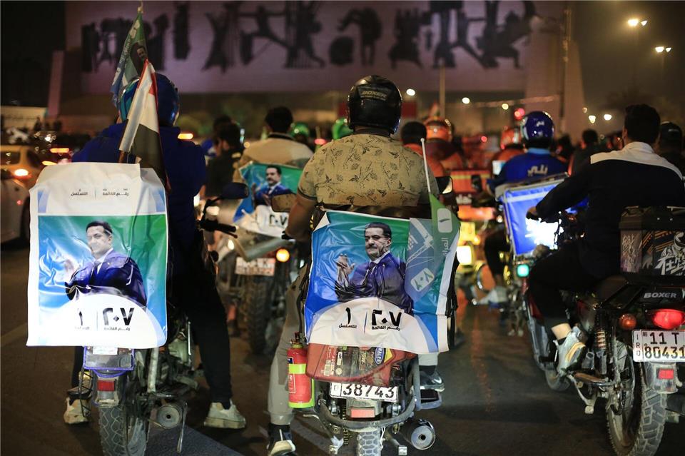 Die Liste von Ministerpräsident al-Sudani gewinnt die Parlamentswahl im Irak. Ameer Al-Mohammedawi/dpa