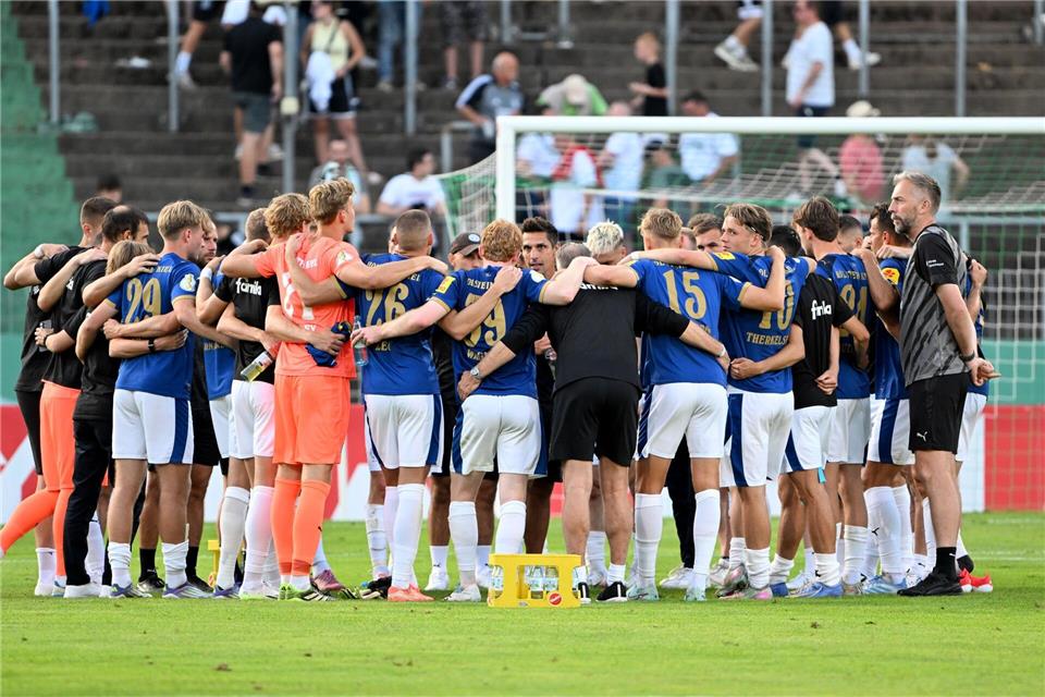 Die Mannschaft von Holstein Kiel.Harald Tittel/dpa