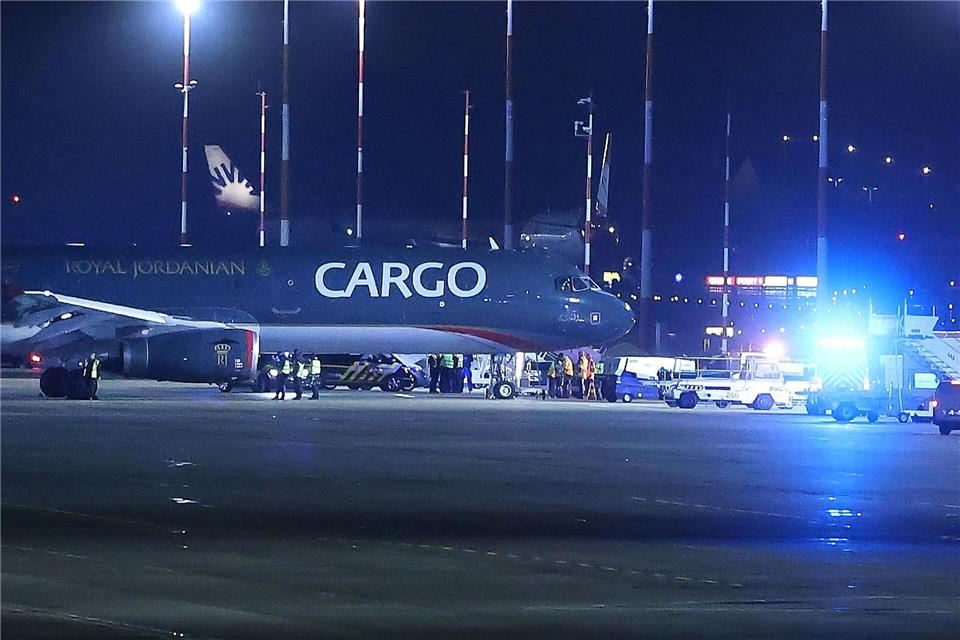 Die Maschine war auf dem Weg von Maastricht in den Niederlanden nach Amman in Jordanien.David Young/dpa