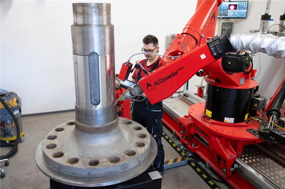 Die Maschinenbaubranche kämpft mit wirtschaftlichen Gegenwind. (Foto Produktion)Sebastian Kahnert/dpa