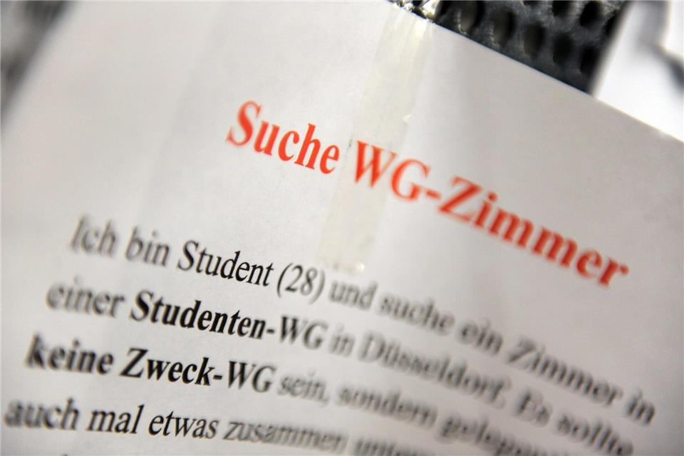 Die Miete frisst mehr als die Hälfte des Budgets vieler Studierender auf (Archivbild)Daniel Naupold/dpa