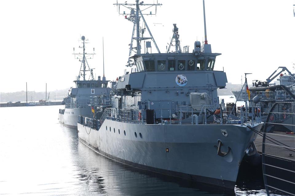 Die Minenjagdboote der Marine sind in Kiel stationiert. (Archivbild)Marcus Brandt/dpa