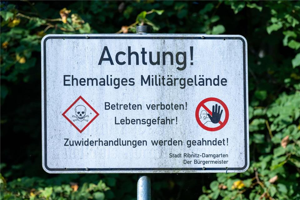 Die Munitionsräumung ist auf den Verdachtsflächen weitgehend abgeschlossen.Stefan Sauer/dpa