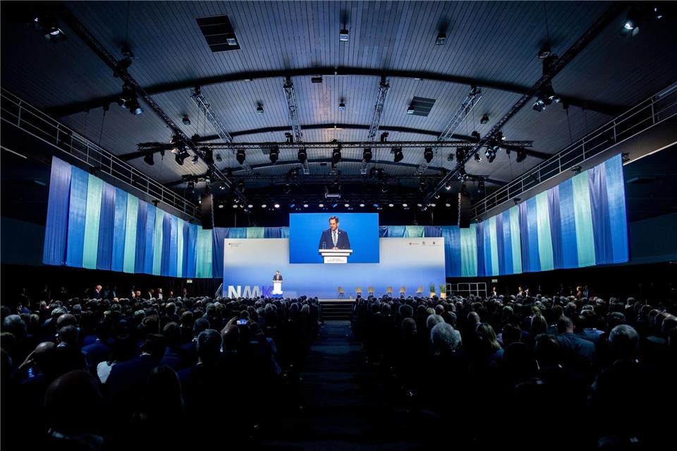 Die Nationale Maritime Konferenz ist das wichtigste Treffen der Wirtschaftsbranche. Hauke-Christian Dittrich/dpa