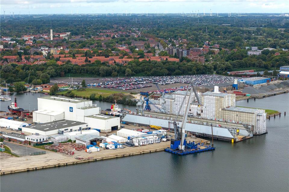 Die Neue Jadewerft kam im Frühjahr mit der Übernahme der Marinesparte NVL der Werftengruppe Lürssen zu Rheinmetall. (Archivbild)Sina Schuldt/dpa
