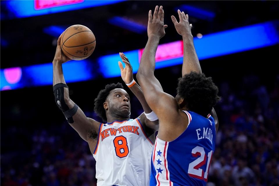 Die New-York-Knicks-Anhänger hatten auswärts beim Spiel in Philadelphia noch für Heimspielatmosphäre und entsprechende Verärgerung gesorgt.