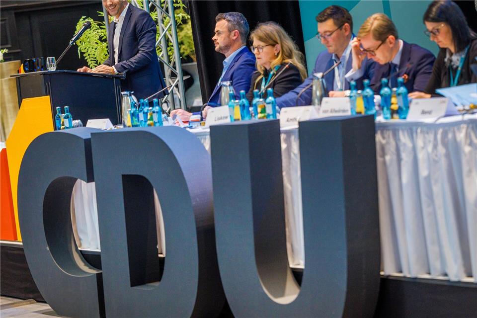 Die Nordost-CDU berät das Wahlprogramm für die Landtagswahl am 20. September.Jens Büttner/dpa