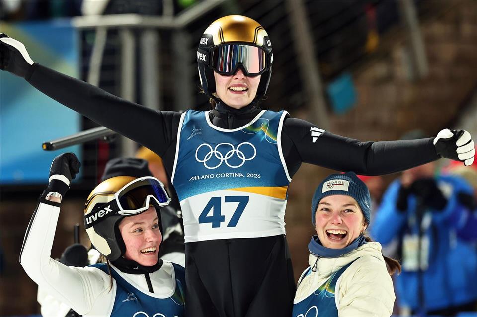 Die Norwegerin Anna Odine Stroem holte überraschend Gold.Daniel Karmann/dpa