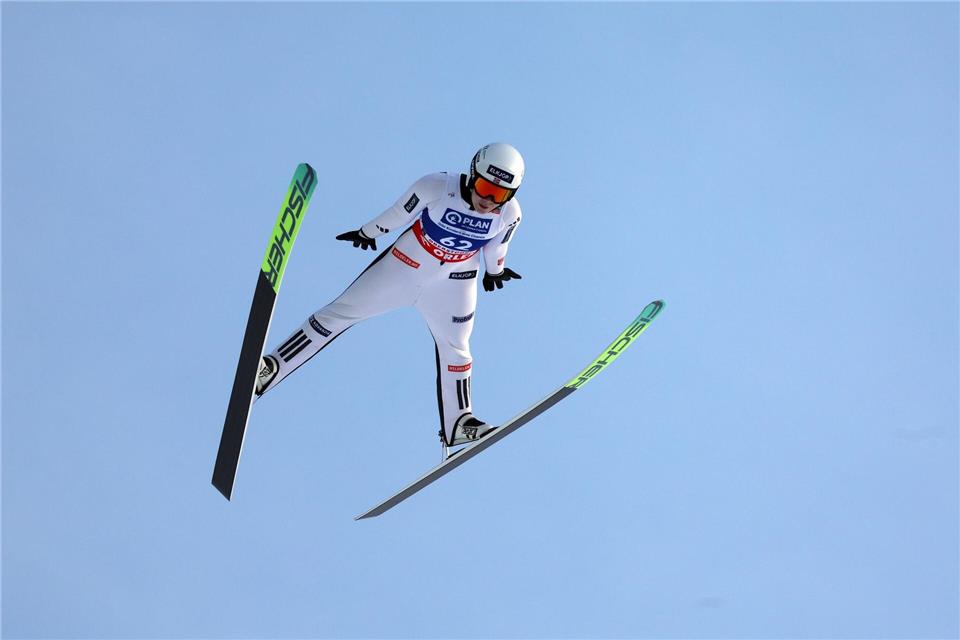 Die Norwegerin Strøm wurde wegen einer zweiten Sohle disqualifiziert.Karl-Josef Hildenbrand/dpa