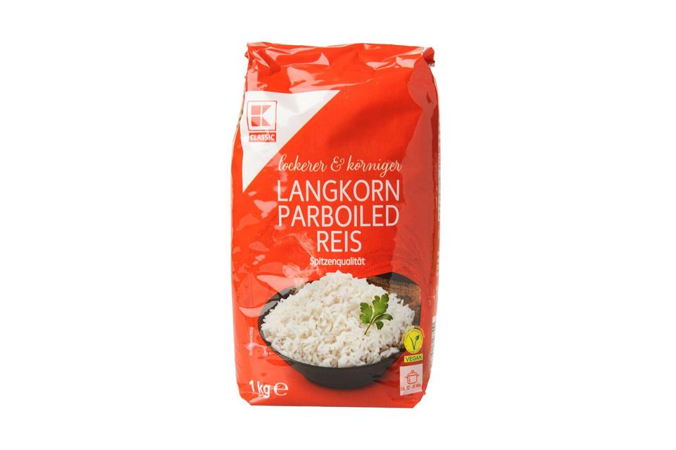 Die Note 2,3 bekam der „K-Classic Langkorn Parboiled Reis“ von Kaufland.Stiftung Warentest/dpa-tmn