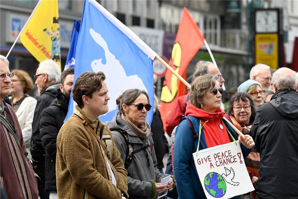 Die Ostermärsche sind heute nicht mehr so groß wie zur Hochzeit der Friedensbewegung. Roberto Pfeil/dpa