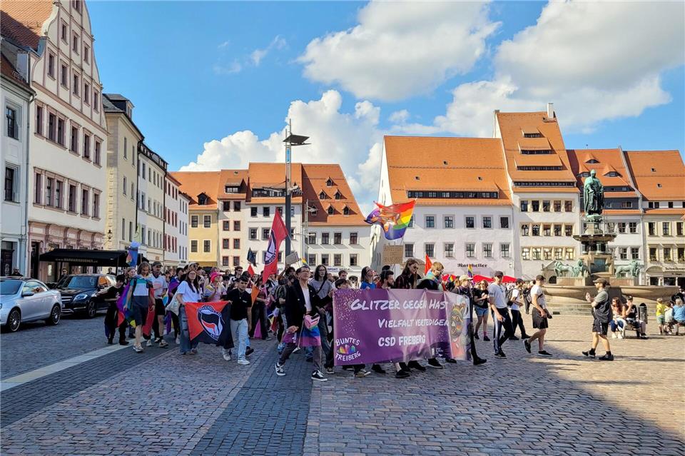 Die Parade war bunt.Frank Hoffmann/SPM Gruppe/dpa