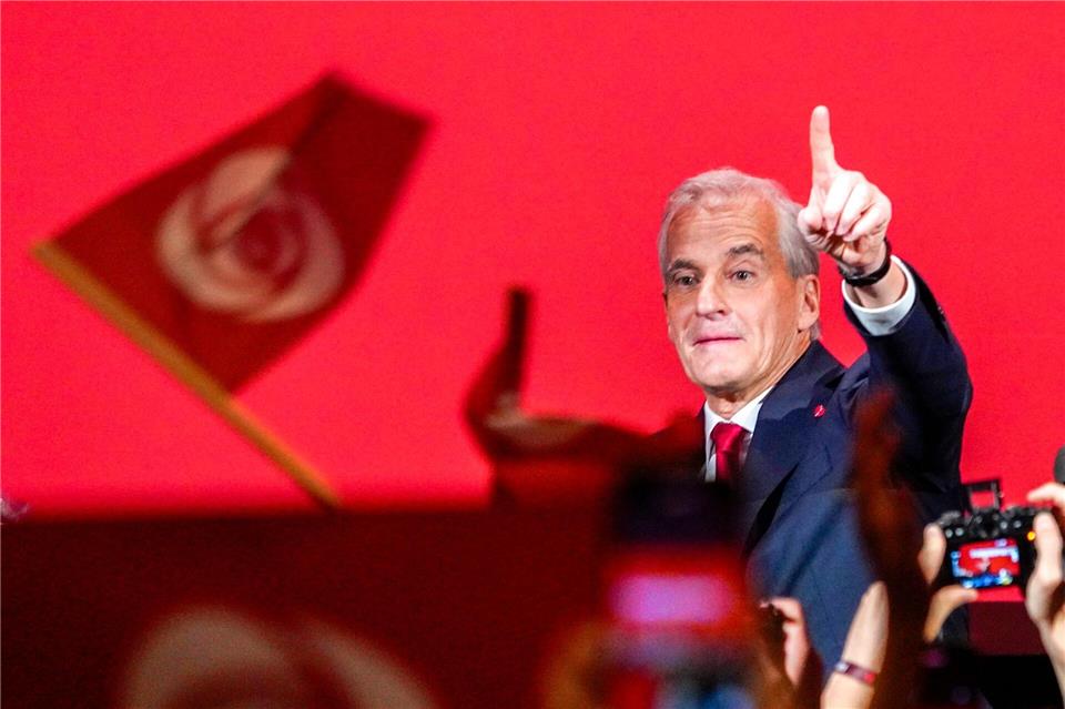 Die Partei von Ministerpräsident Støre wurde stärkste Kraft.Ole Berg-Rusten/NTB/dpa
