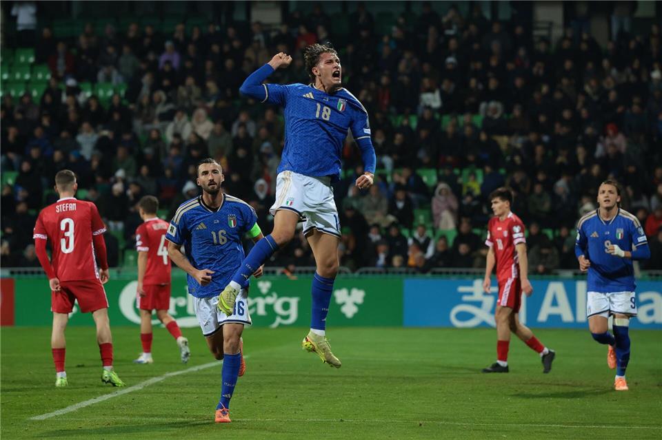 Die Partie gegen die Republik Moldau entschied Italien spät.Jonathan Moscrop/CSM via ZUMA Press Wire/dpa