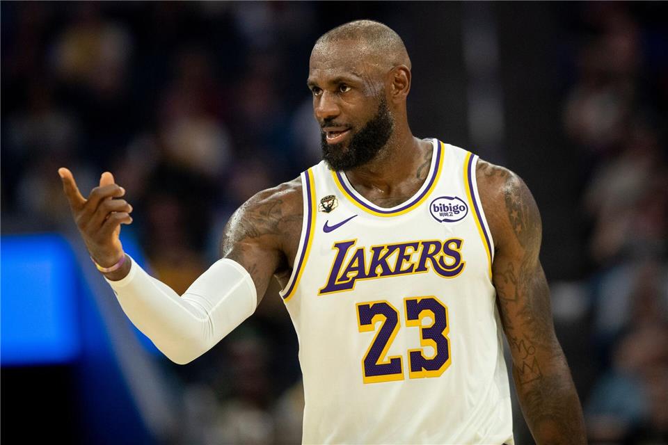 Die Philadelphia 76ers heißen Superstar LeBron James willkommen. (Archivbild)Stephen Lam/San Francisco Chronicle/dpa