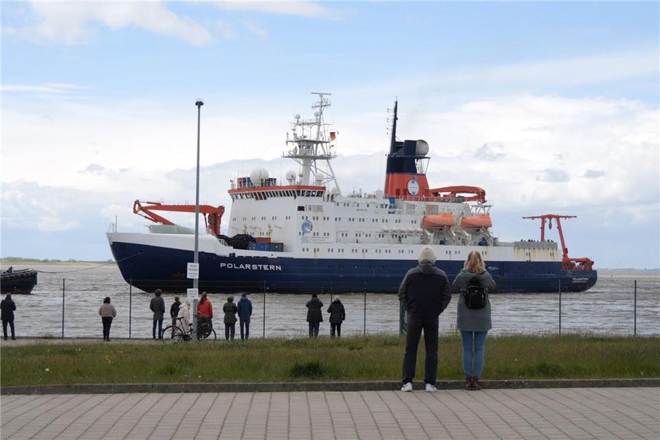 Die „Polarstern“ ist wieder in ihrem Heimathafen Bremerhaven.Jörn Hüneke/dpa