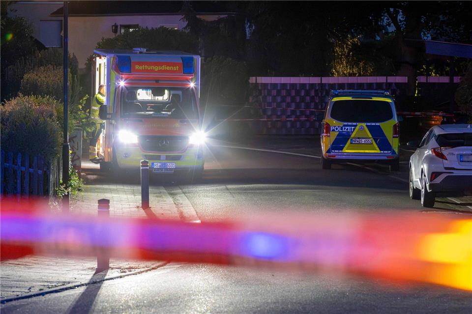 Die Polizei war am Montagabend in Wassenberg im Einsatz.Justin Brosch/dpa