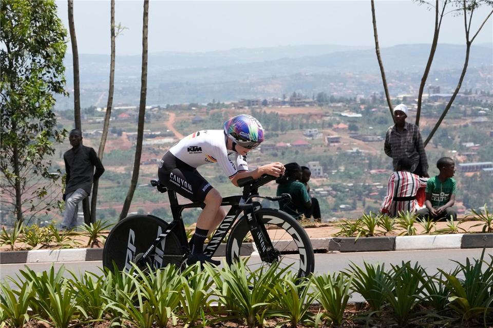 Die Radsportlerin Antonia Niedermaier. (Archiv)Jerome Delay/AP/dpa