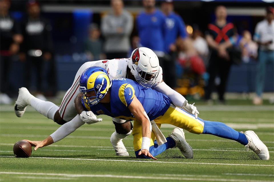 Die Rams am Boden: Für Stafford und Los Angeles läuft nichts zusammen.Caroline Brehman/AP/dpa