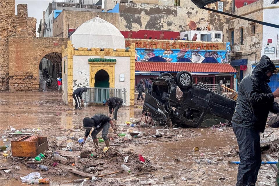Die Regenfälle führten in der Provinz Safi zu schweren Überschwemmungen.Abderrazak Gouach/AP/dpa