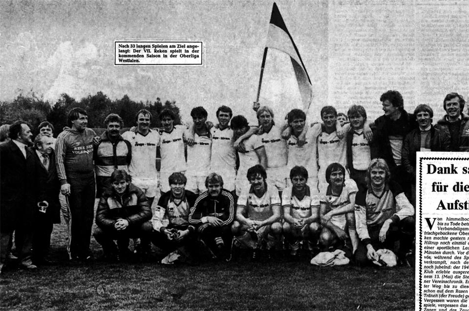 Die Rekener Meistermannschaft in der Saison 1983/84.uha