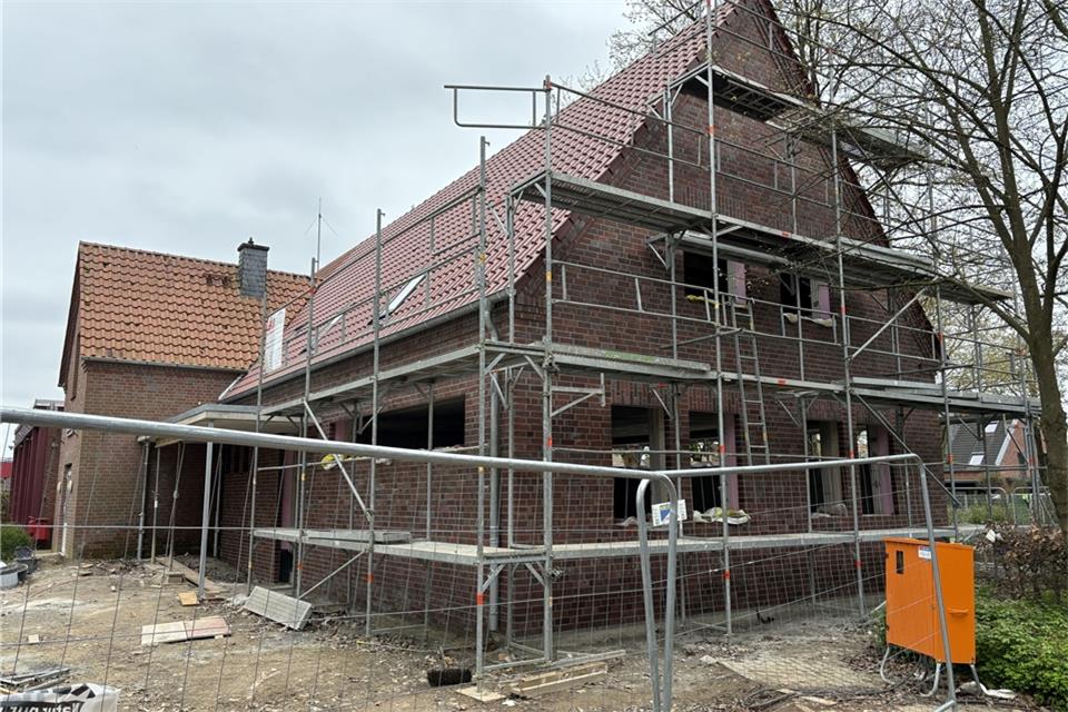 Die Rohbauarbeiten am neuen Anbau des Gerätehauses sind weitgehend abgeschlossen.