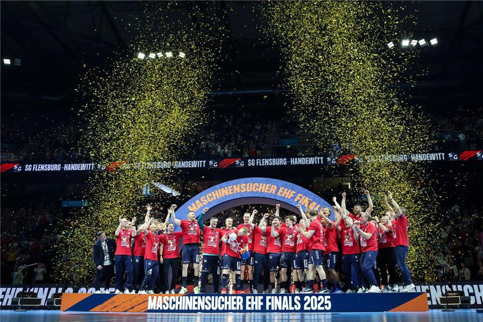 Die SG Flensburg-Handewitt ist Titelverteidiger in der European League. (Archivbild)Christian Charisius/dpa