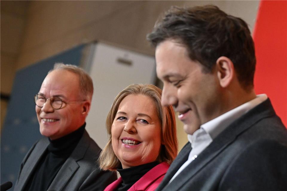 Die SPD-Chefs sprechen heute bei der Fraktionsklausur. Britta Pedersen/dpa