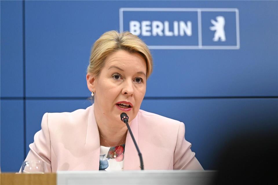 Die SPD-Politikerin Franziska Giffey ist seit 2023 Berliner Wirtschaftssenatorin. (Archivbild) Elisa Schu/dpa