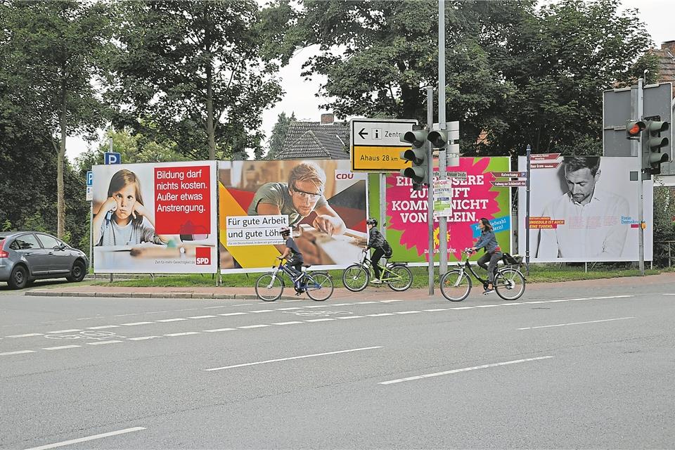 Die SPD möchte die Zahl der Wahlplakate begrenzen.