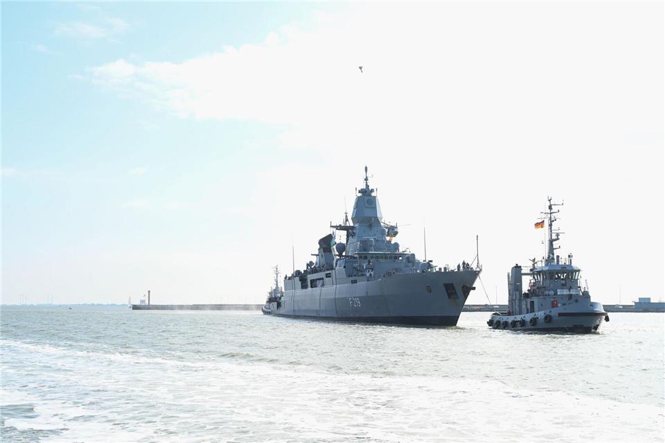 Die „Sachsen“ beteiligte sich an einem Nato-Einsatz in Nord- und Ostsee sowie im Nordatlantik. Lars Penning/dpa