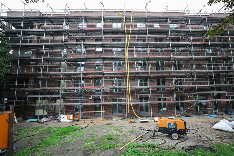 Die Saga baut in Hamburg-Horn Wohnungen.Christian Charisius/dpa