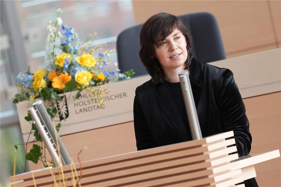 Die Schriftstellerin Maljartschuk spricht eindringlich über die aktuelle Lage und die Wünsche der Menschen in der Ukraine.Marcus Brandt/dpa