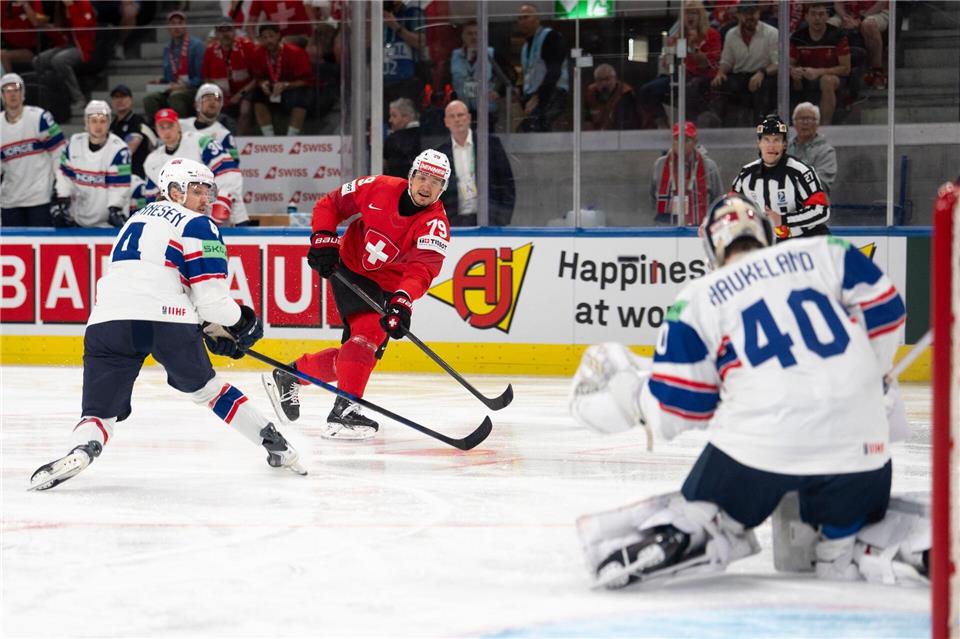 Die Schweiz demonstrierte ihre Stärken im WM-Halbfinale gegen Norwegen.Claudio Thoma/KEYSTONE/dpa
