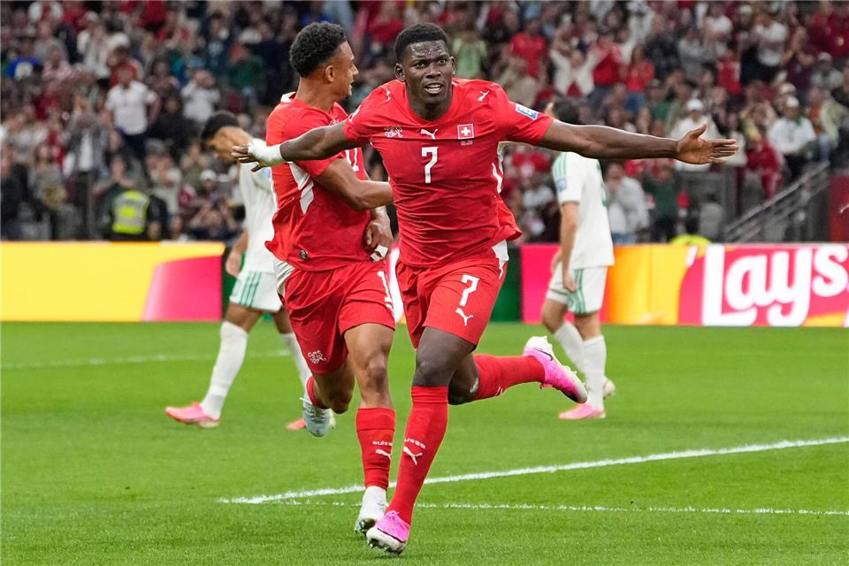 Die Schweiz durfte früh dank Embolo jubeln.Lindsey Wasson/AP/dpa