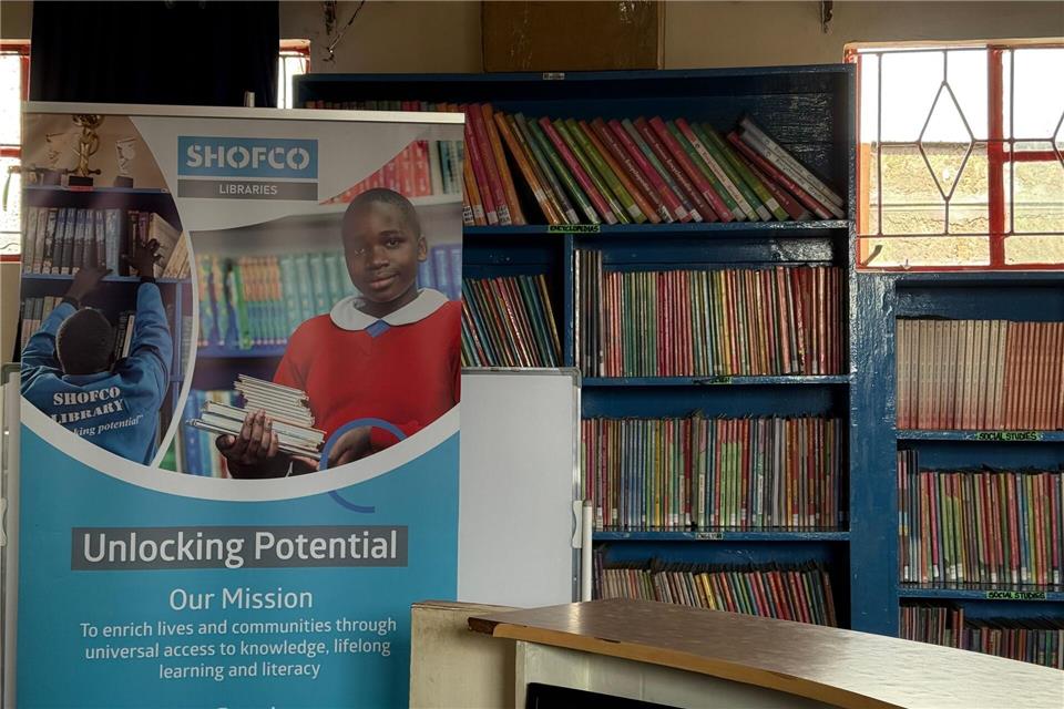 Die Shofco-Bücherei in Kibera. (Archivbild)Eva Krafczyk/dpa