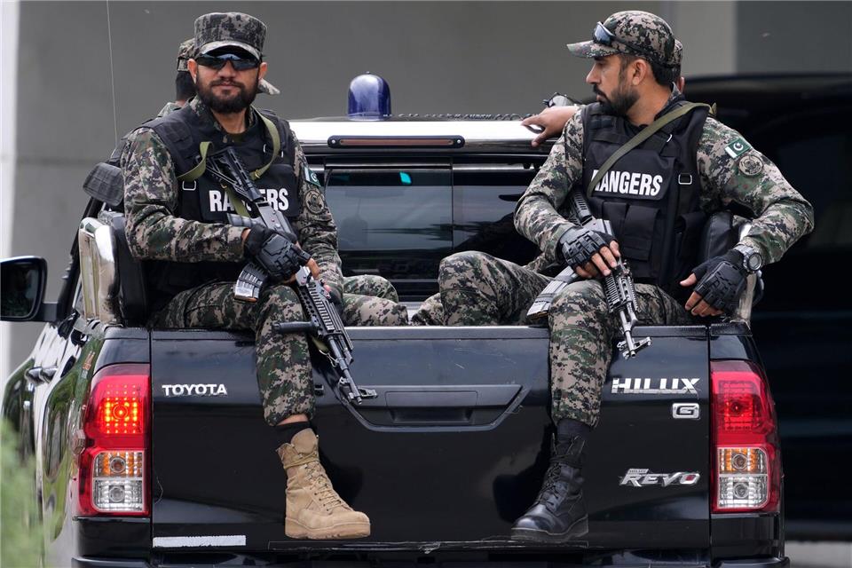 Die Sicherheitsvorkehrungen für die Gespräche in der pakistanischen Hauptstadt sind hoch.Anjum Naveed/AP/dpa