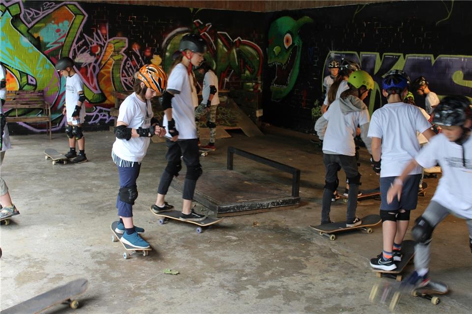 Die Skateworkshops erfreuen sich großer Beliebtheit. 