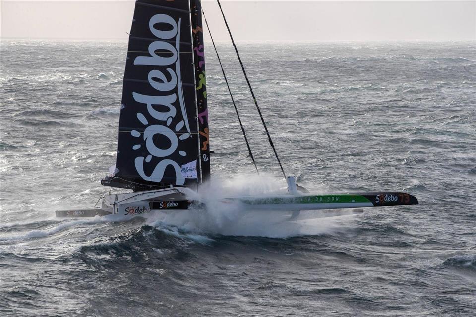 Die Sodebo war so schnell wie noch kein Boot zuvor. (Archivbild) Alexis Courcoux/Brest Atlantiques/dpa