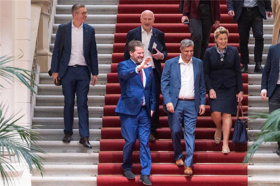 Die Spitzen von CDU und SPD in Berlin treffen sich regelmäßig zum Koalitionsausschuss. Christophe Gateau/dpa