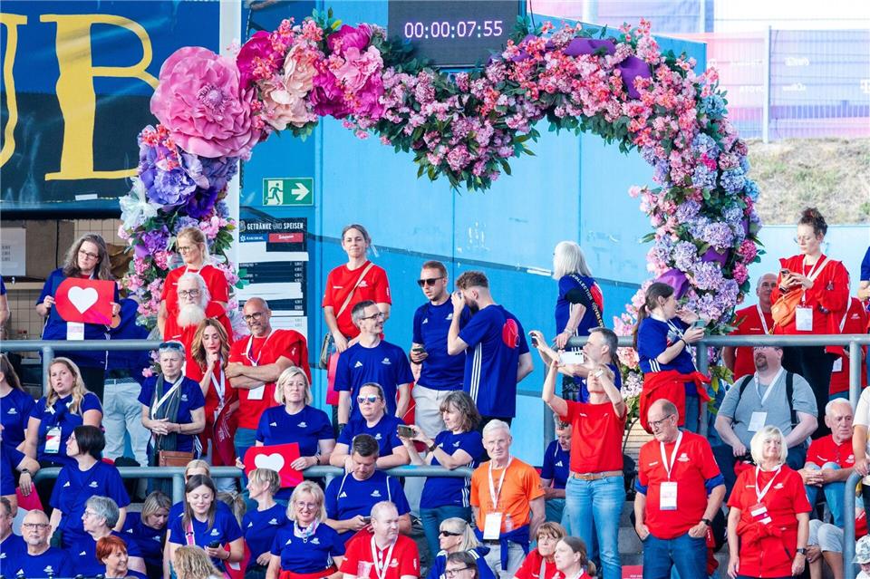 Die Sportwoche für Menschen mit geistiger und mehrfacher Beeinträchtigung dauert bis zum 20. Juni an.Laszlo Pinter/dpa
