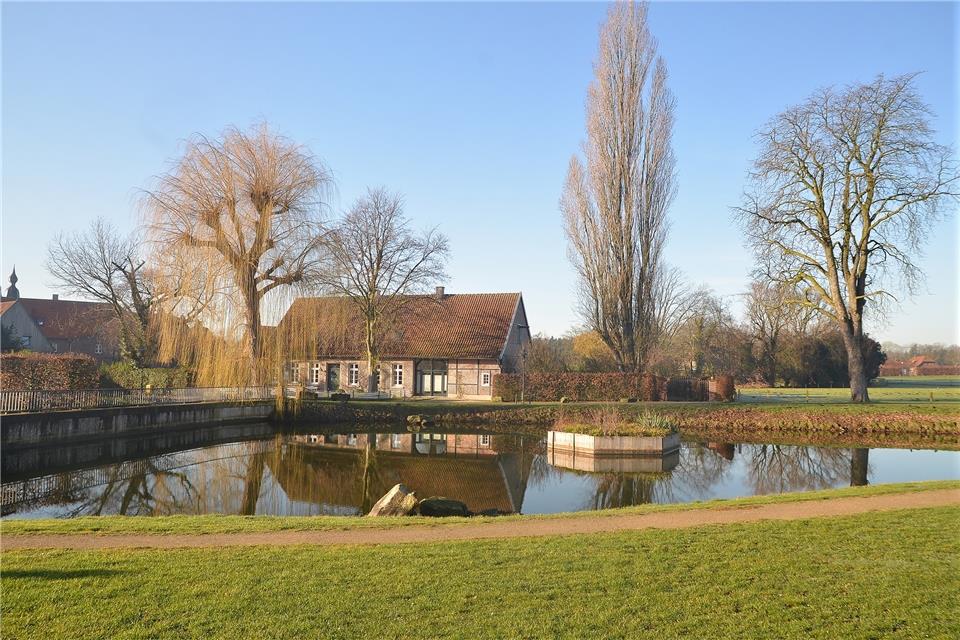 Die Spundwand am Karpfenteich (links im Bild) soll unter einer Holzkonstruktion verschwinden.