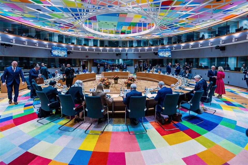 Die Staats- und Regierungschefs der EU-Staaten beraten zwei Tage lang in Brüssel.Michael Kappeler/dpa-POOL/dpa